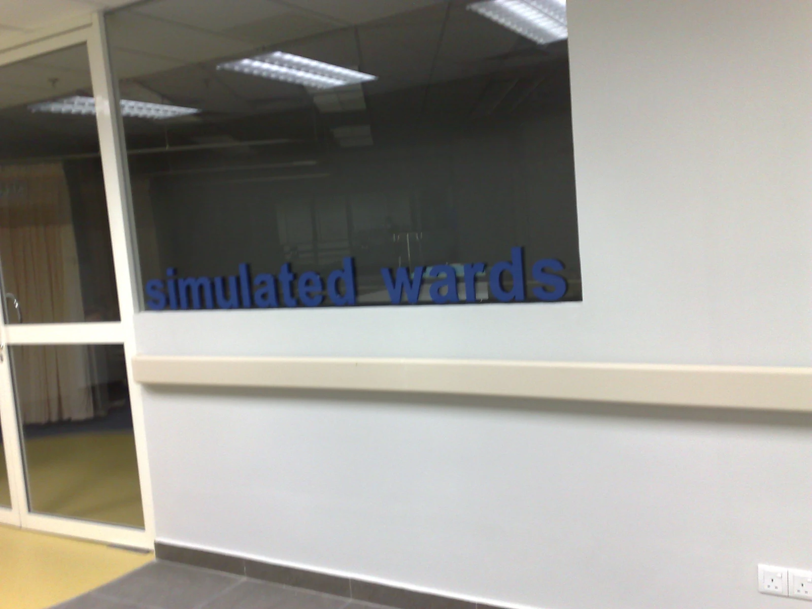 Installed room lettering