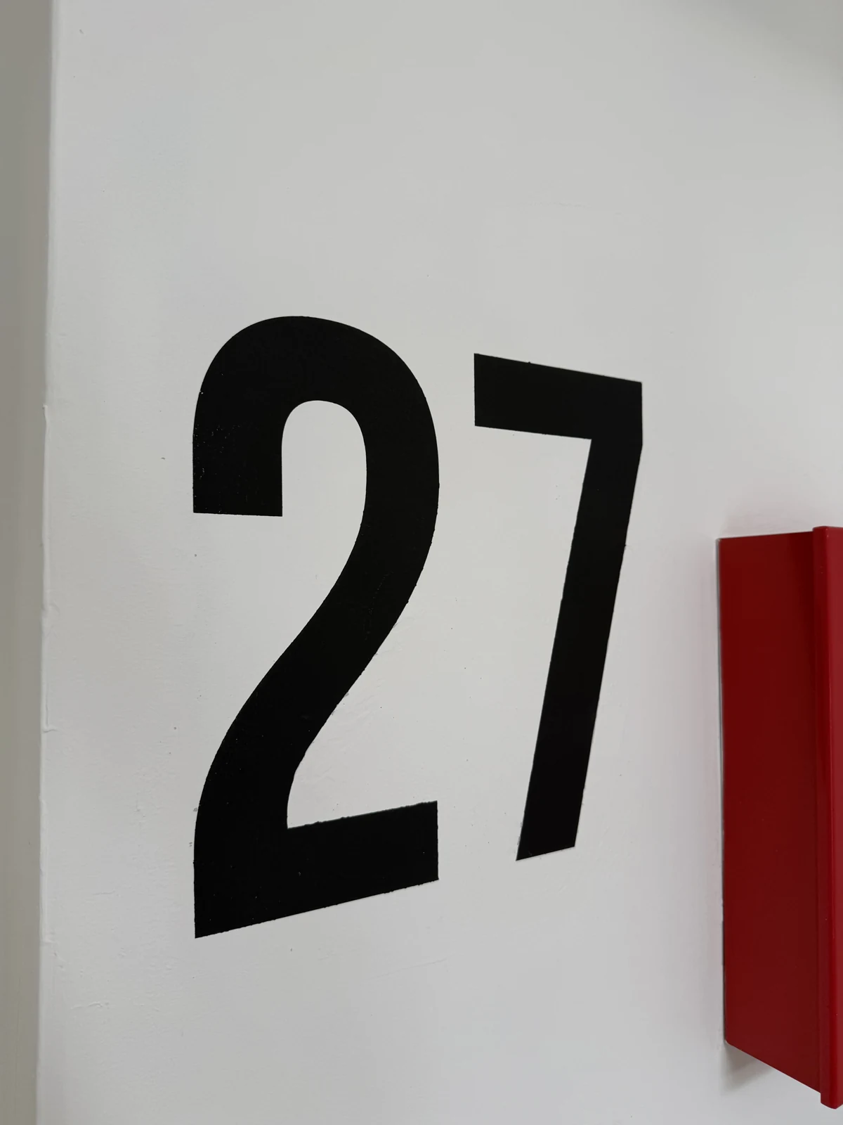Installed stair-level numbers